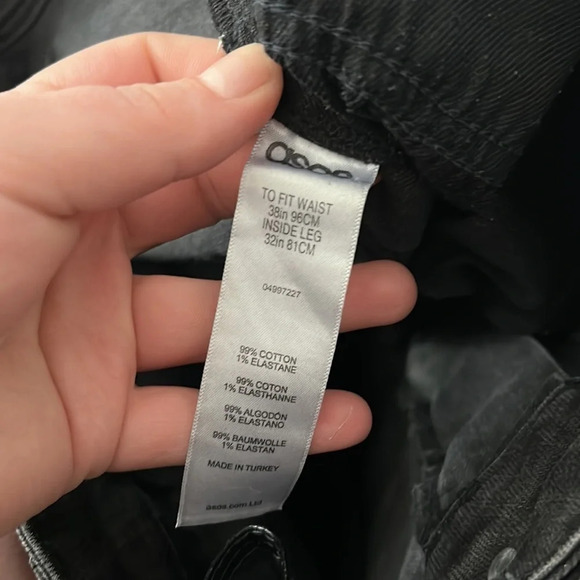 Gray ASOS Crop Jeans - Picture 5 of 6
